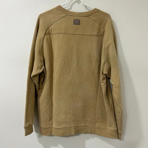 Columbia Vintage Mens Sz Large Tan Fleece Crewneck Sweatshirt Gorpcore Y2K - Picture 5 of 7